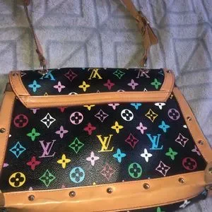 Louis Vuitton Bags Original Black Colorful Letter Lv Purse